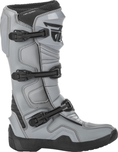 Fly Racing Maverik Boots - Grey/Black (Adult)