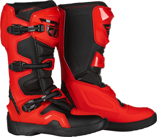 Fly Racing Maverik Boots - Red/Black (Adult)