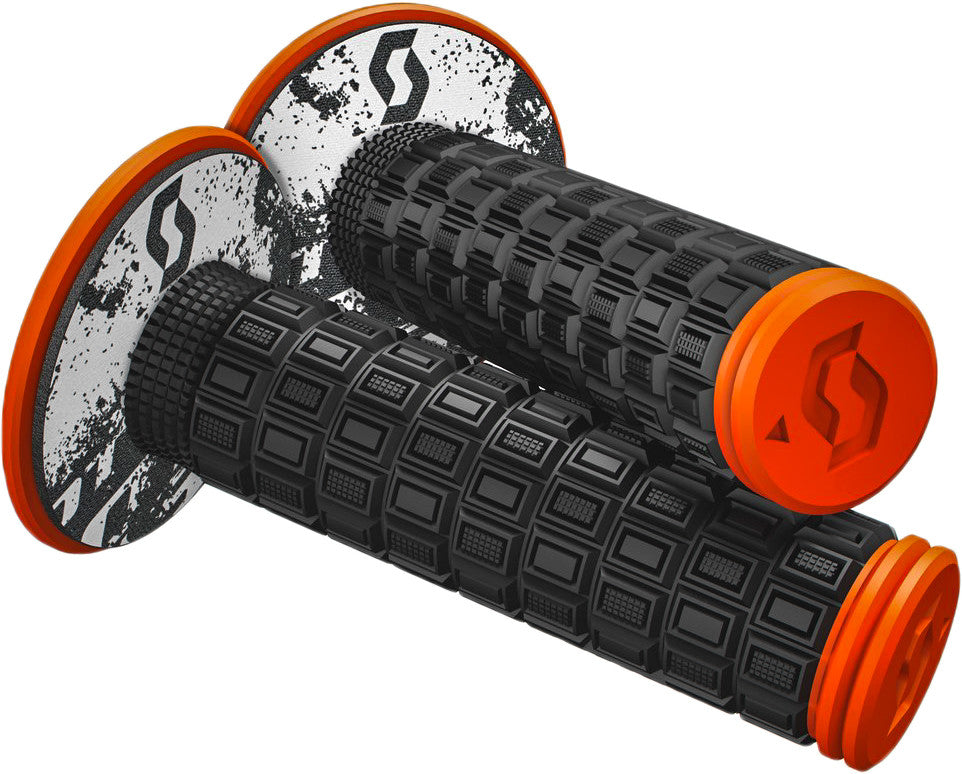 Scott Mellow MX Grips - Black/Flo Orange