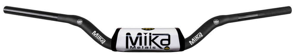 Mika Metals 1 1/8" Raw Series YZ/Reed Bend Handlebar - Black/White