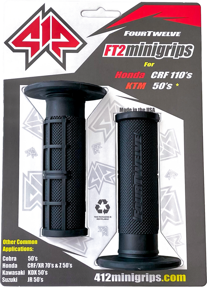 Four Twelve Mini MX Grips - Black