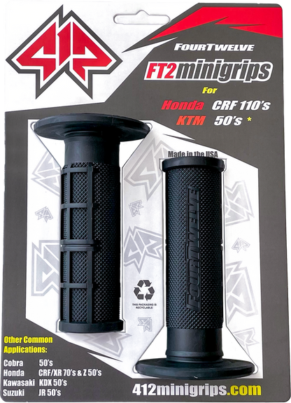 Four Twelve Mini MX Grips - Black