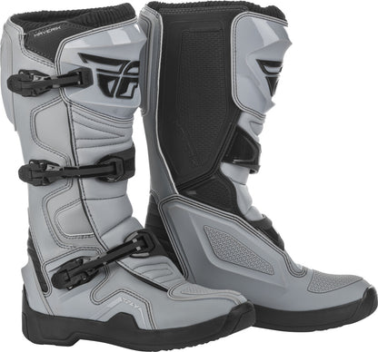 Fly Racing Maverik Boots - Grey/Black (Adult)