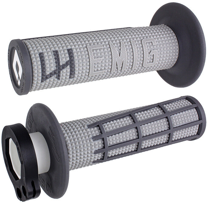 ODI Emig 2.0 MX Lock-On Grips - Grey/Graphite