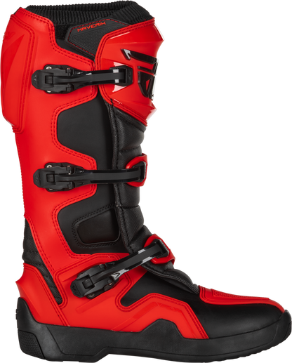 Fly Racing Maverik Boots - Red/Black (Adult)