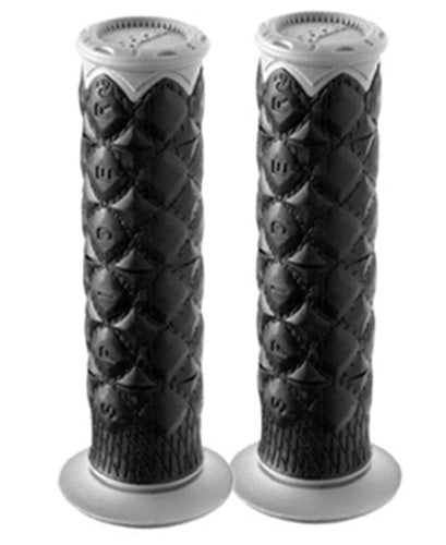 Spider SLT ATV Grips - Grey w/ Black Diamonds